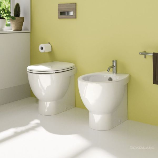 Catalano New Light 50 Coppia Vaso e Bidet 50x37 con Fissaggi Inclusi