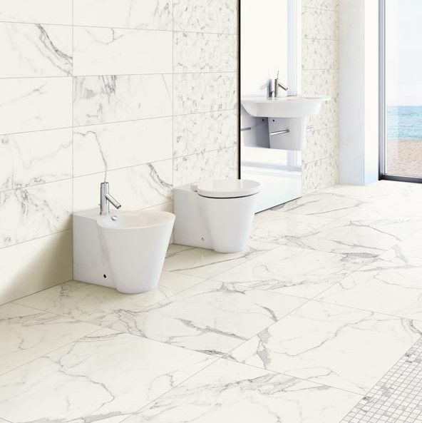 Prestige Bianco Statuario 60x60 cm Gres Porcellanato Effetto Marmo